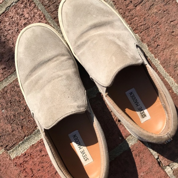 steve madden grey suede sneakers